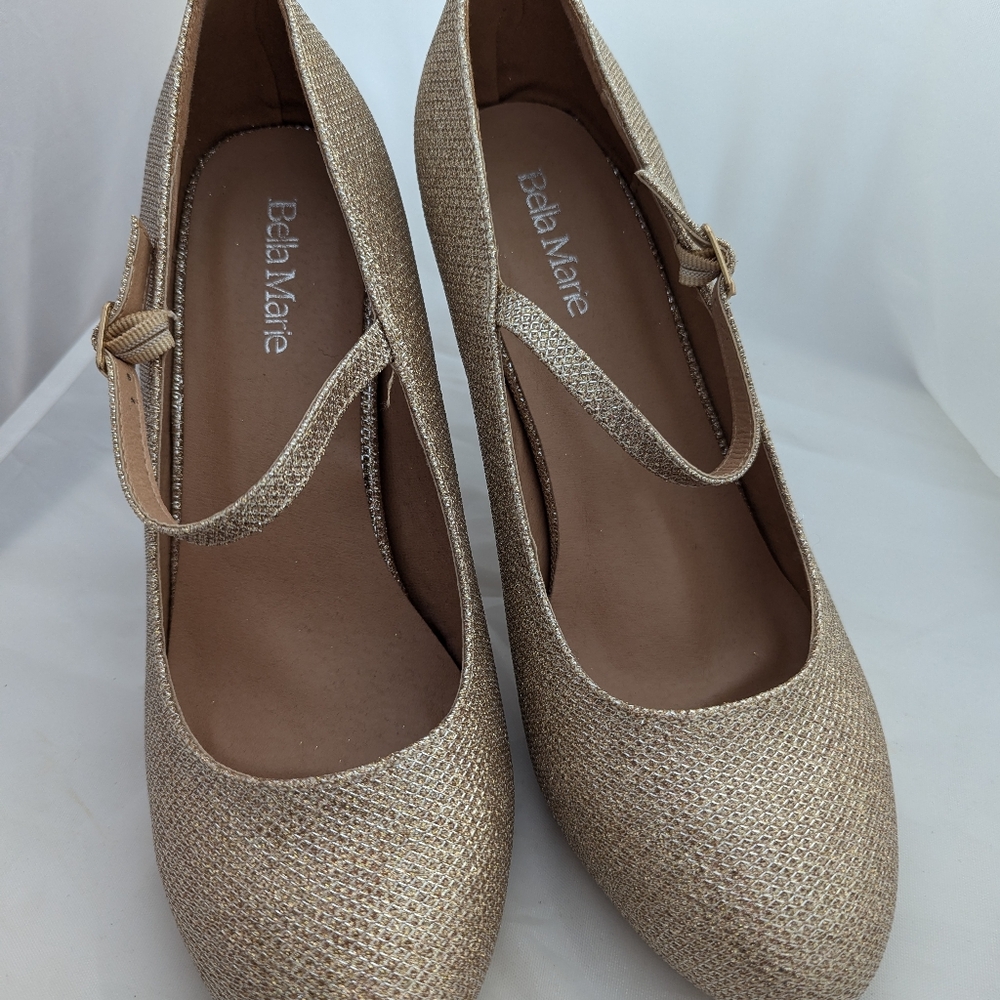 Gold Sparkle Mary Jane's